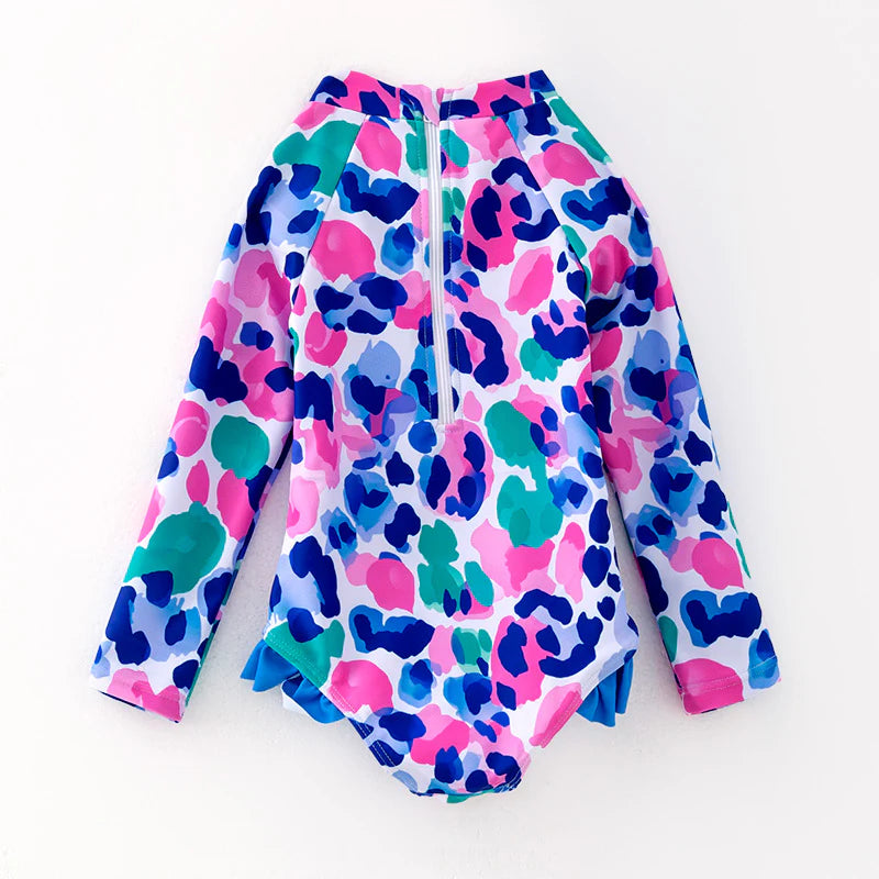 The Rainbow Lepoard Print Swimsuit  | Preorder