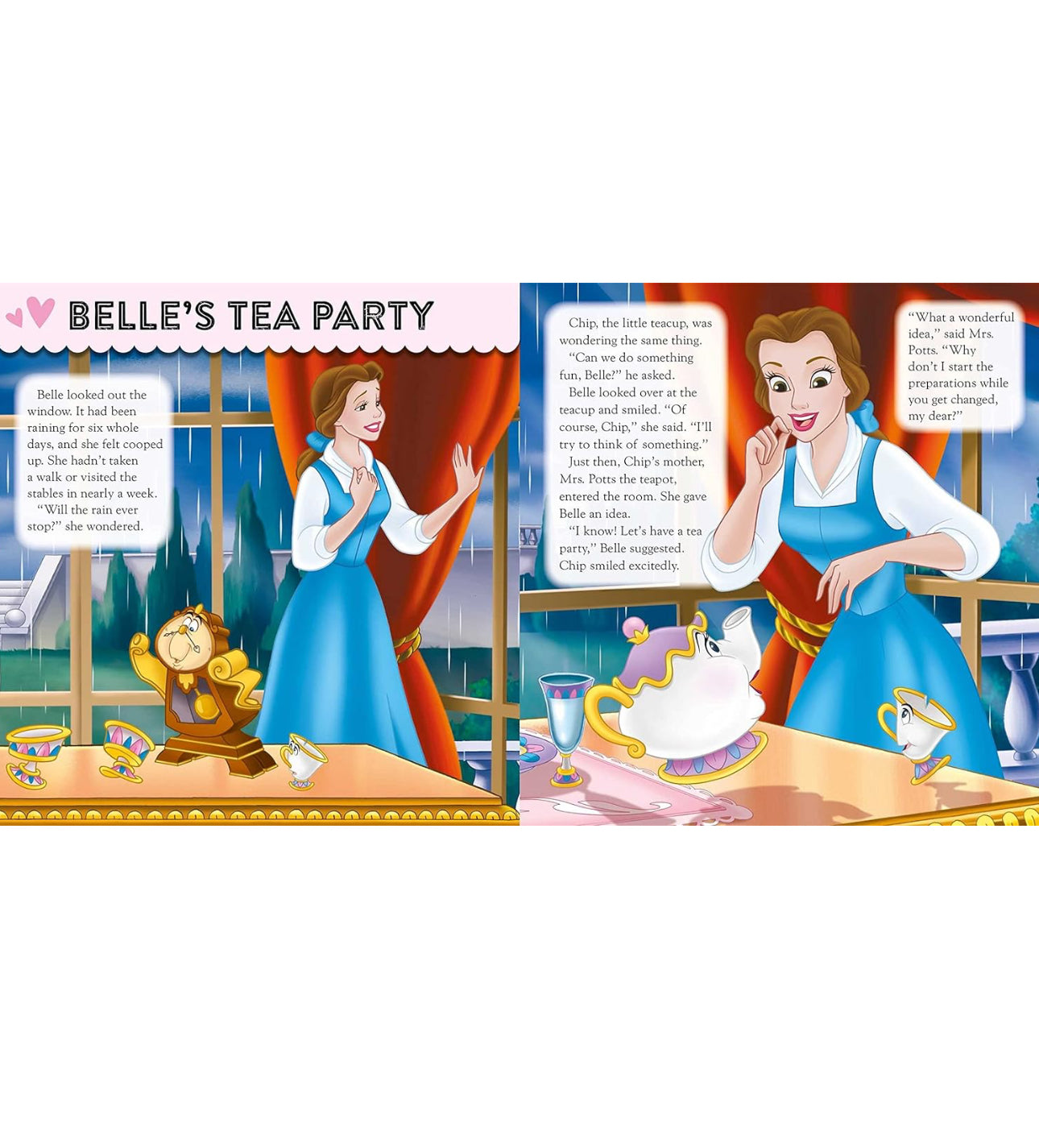 Disney Princess Storybook Tea Party Playset: with 11-Piece Porcelain Teapot & Cups