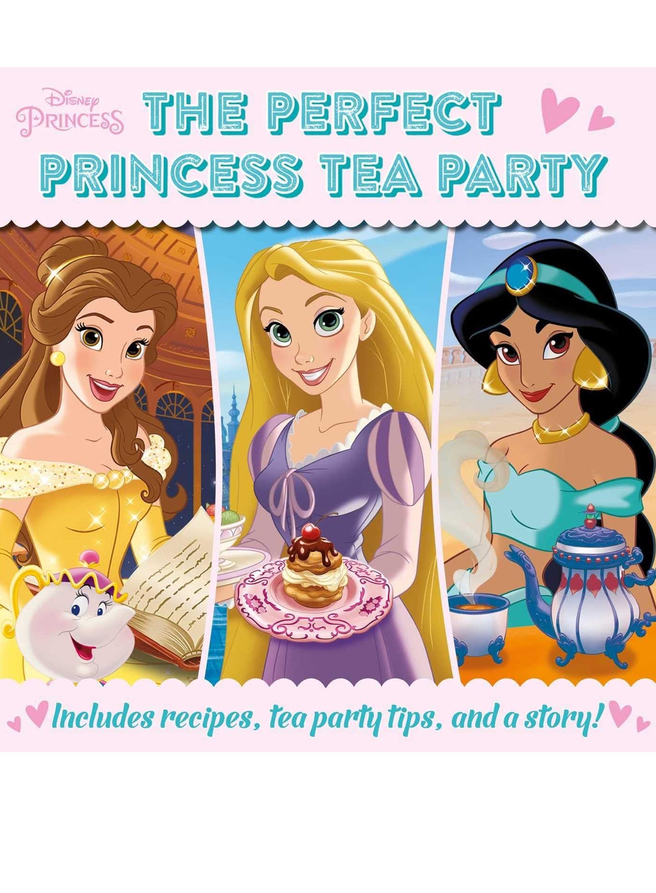 Disney Princess Storybook Tea Party Playset: with 11-Piece Porcelain Teapot & Cups
