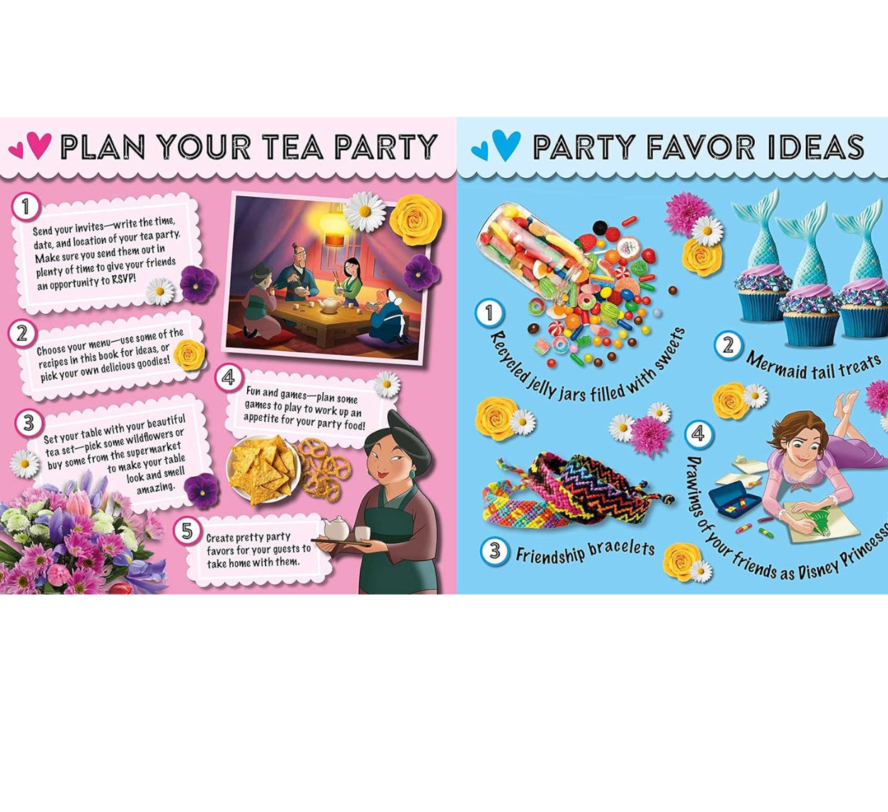 Disney Princess Storybook Tea Party Playset: with 11-Piece Porcelain Teapot & Cups