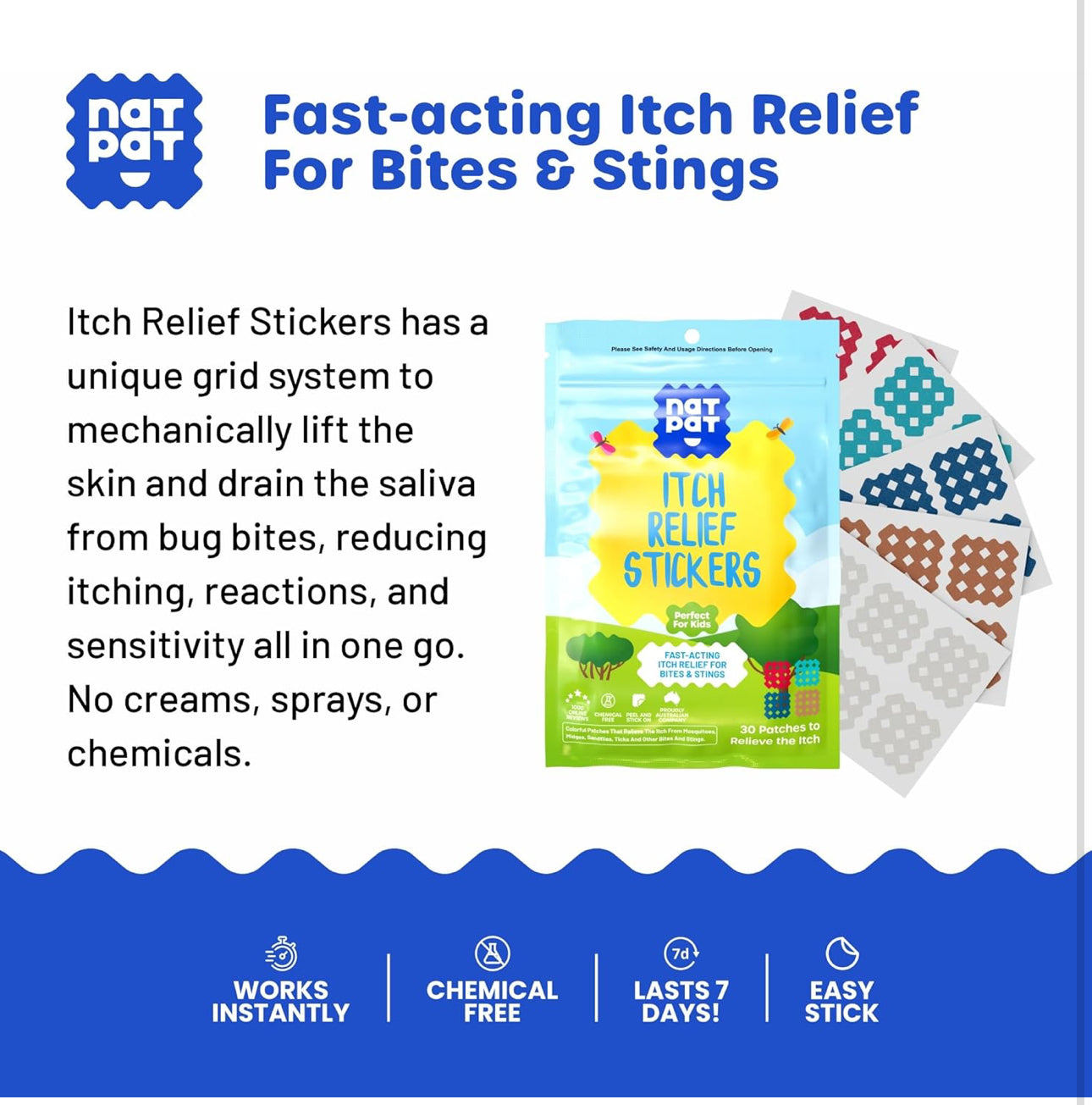 Itch Relief Stickers