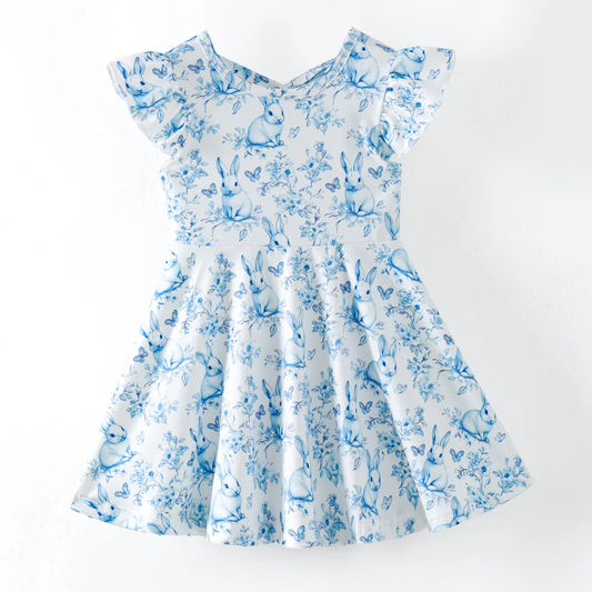 Classic Bunny Easter Twirl Dress  | Preorder