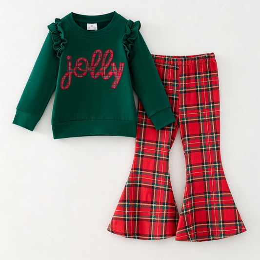 A Very Jolly Plaid Pant Set|PREORDER