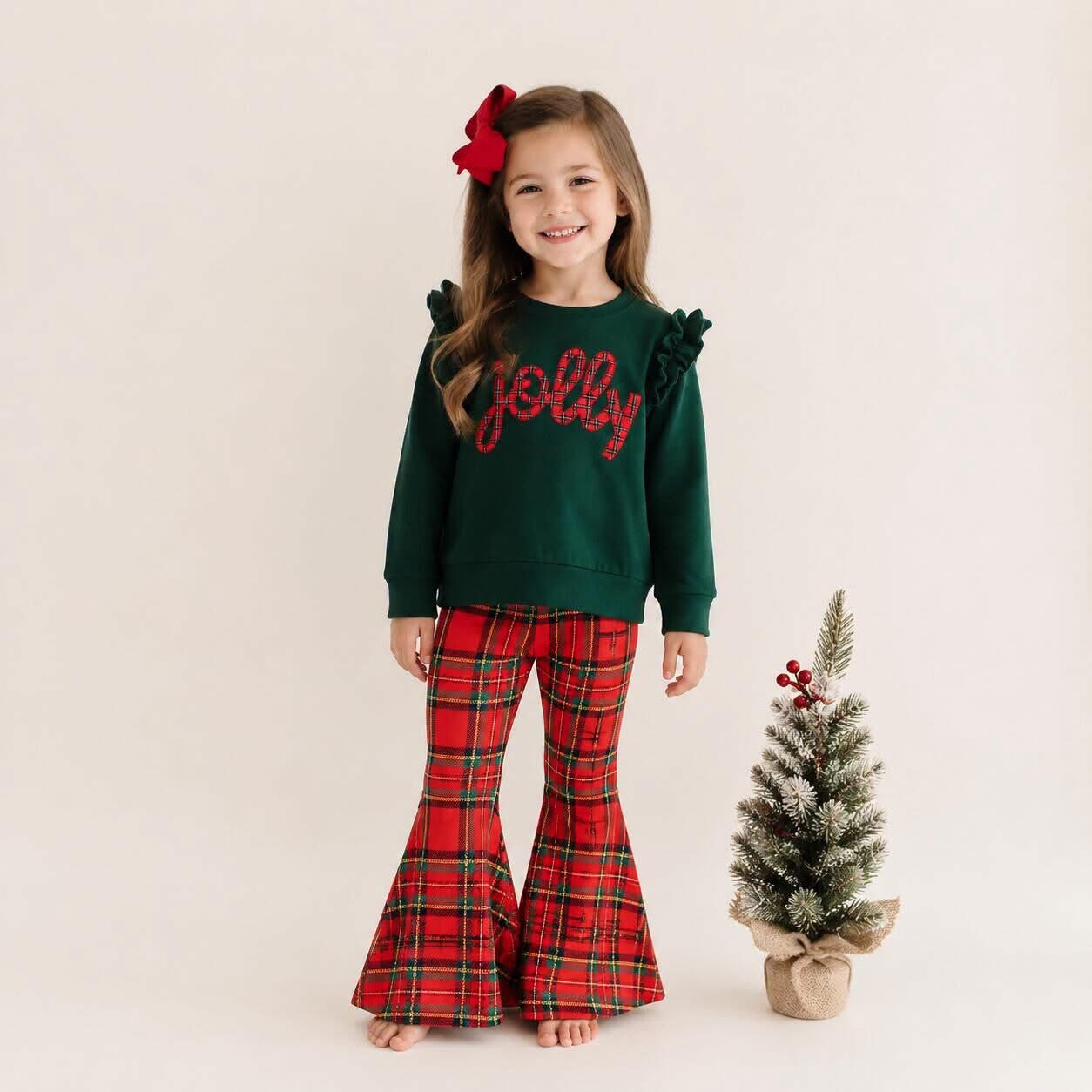 A Very Jolly Plaid Pant Set|PREORDER