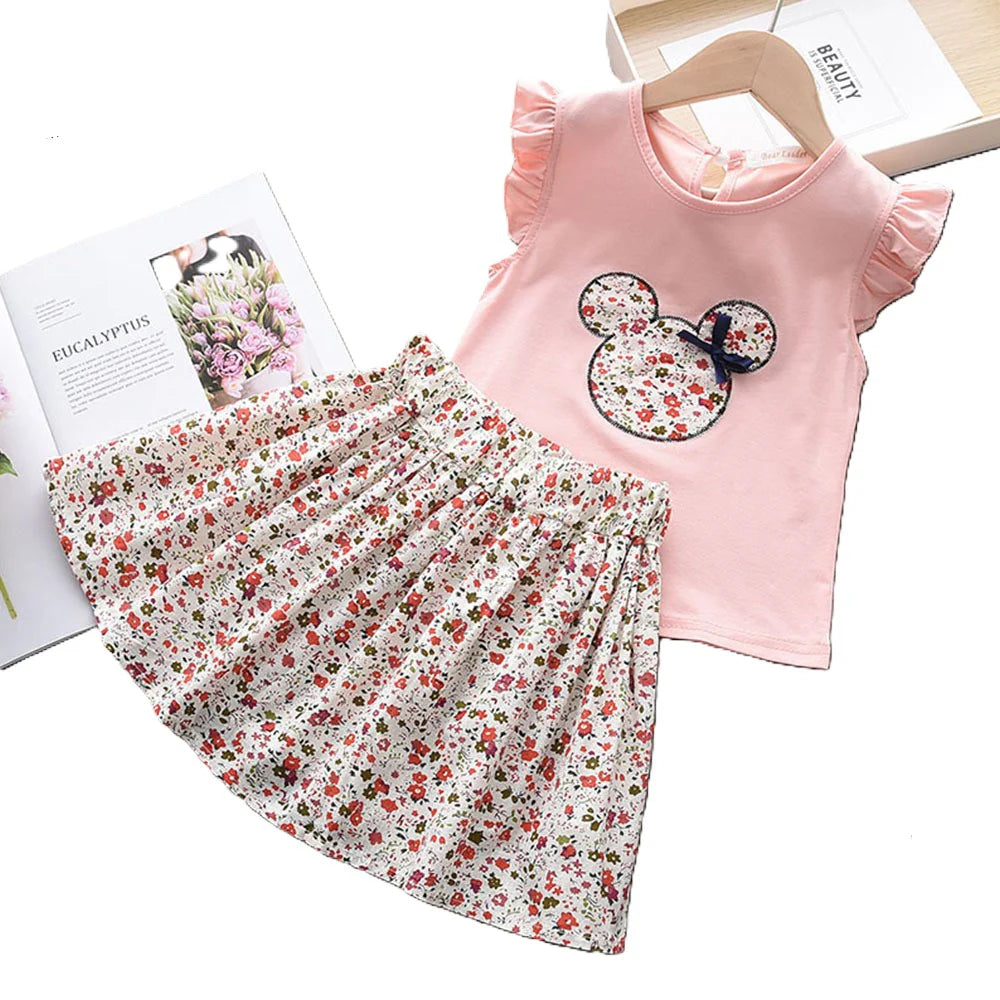 The Mouse Skirt Set (pink) | Preorder