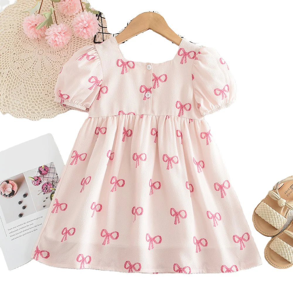 The Pretty Pink Bow Dress | Preorder