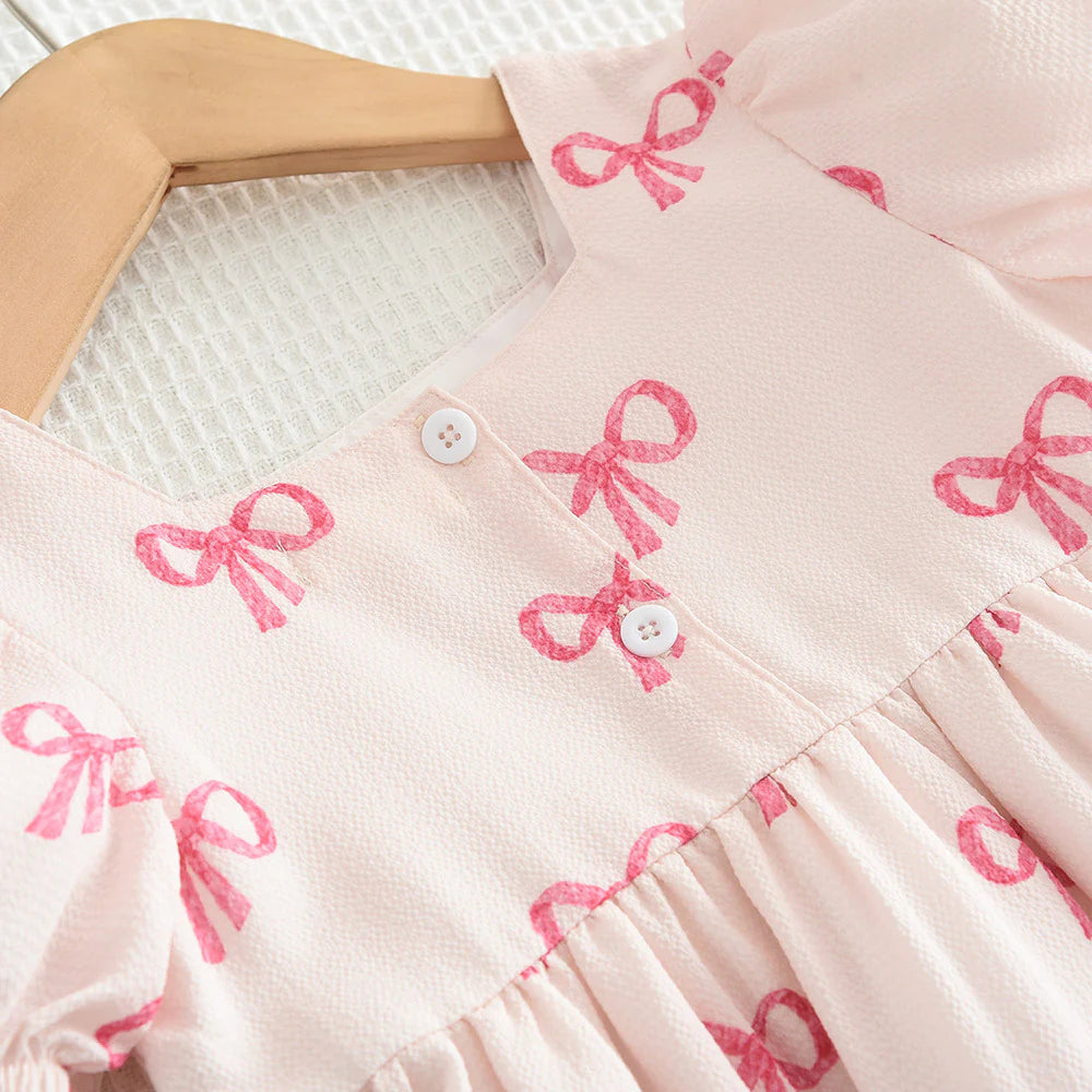 The Pretty Pink Bow Dress | Preorder