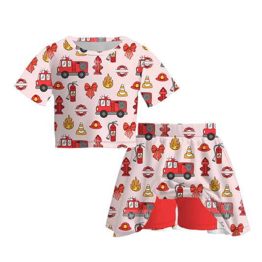Fire Truck Themed Skort | Preorder |