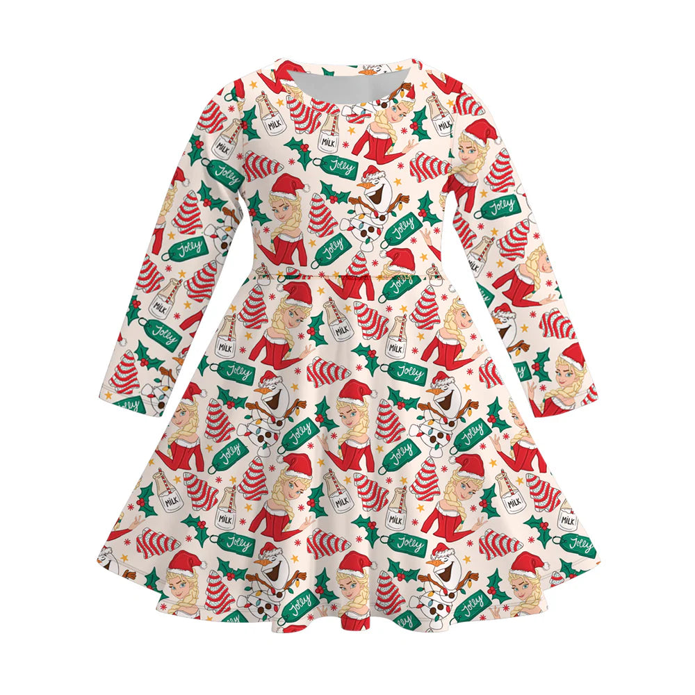 Christmas Themed Twirl Dress | Preorder