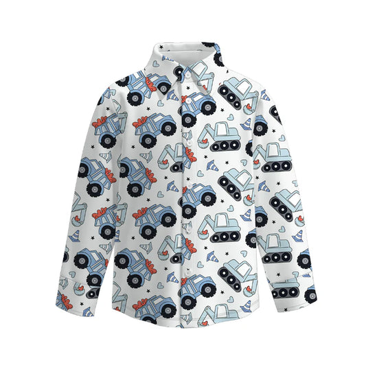 Boys Valentine’s Day Print Shirt| Preorder