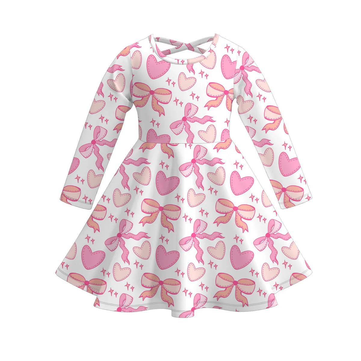 Girls Character Love Day Print Twirl Dress | Preorder