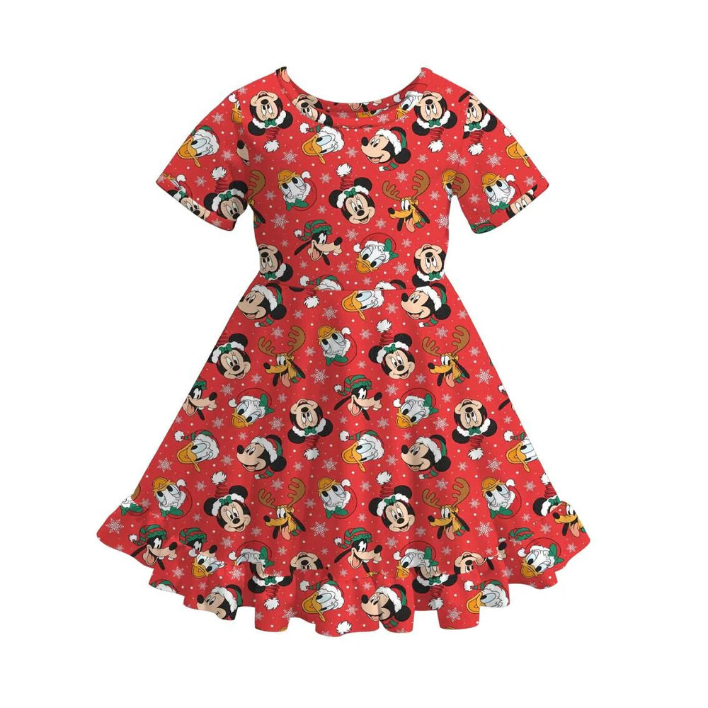 Christmas Themed Twirl Dress | Preorder