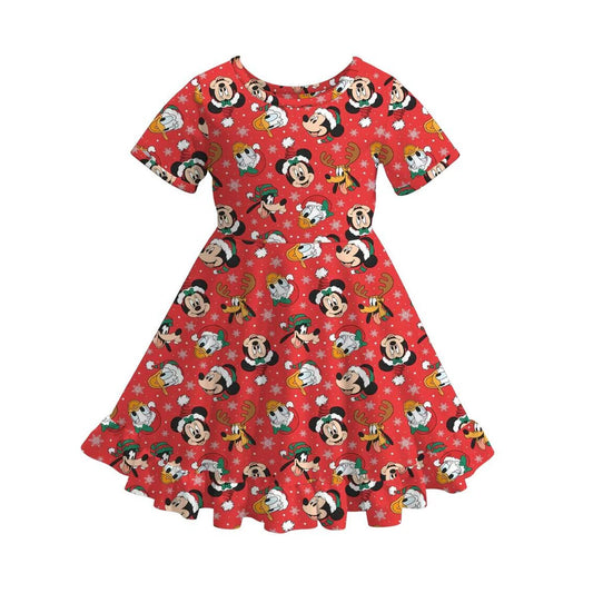 Christmas Themed Twirl Dress | Preorder