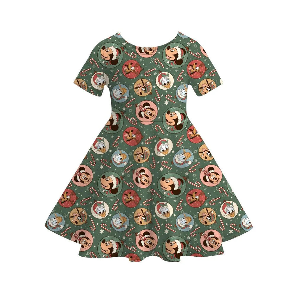 Christmas Themed Twirl Dress | Preorder