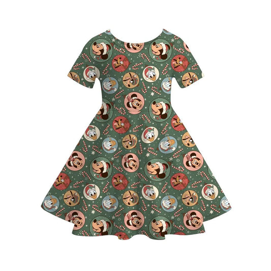 Christmas Themed Twirl Dress | Preorder