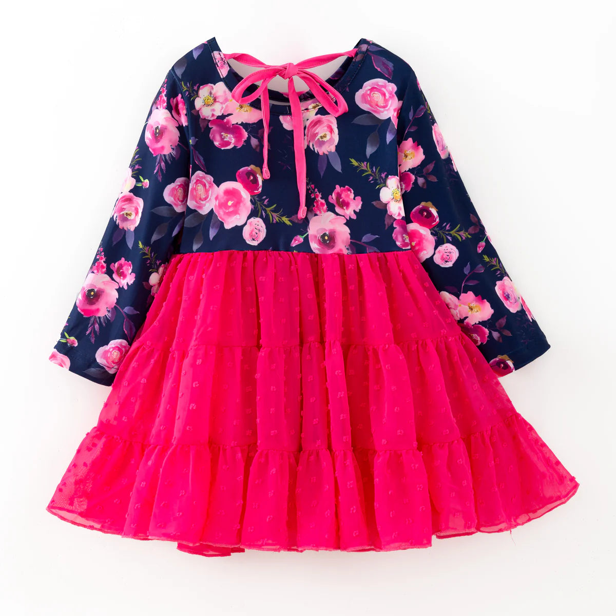 Flowers and Swiss Dots Tule Dress | Preorder