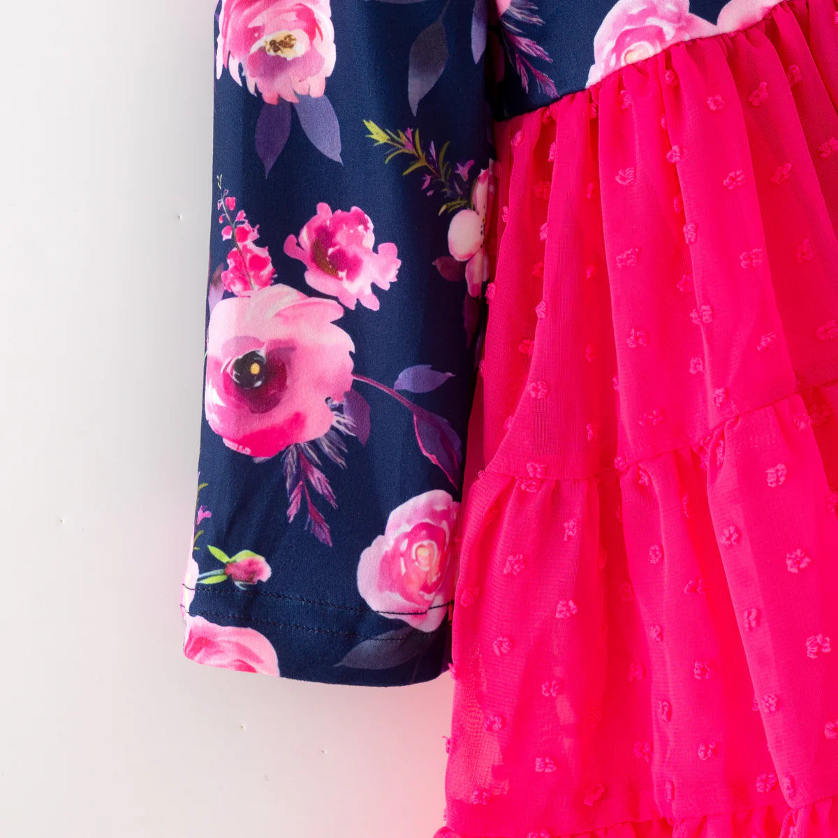 Flowers and Swiss Dots Tule Dress | Preorder