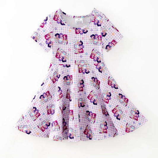 Character Print Twirl Dress | Preorder