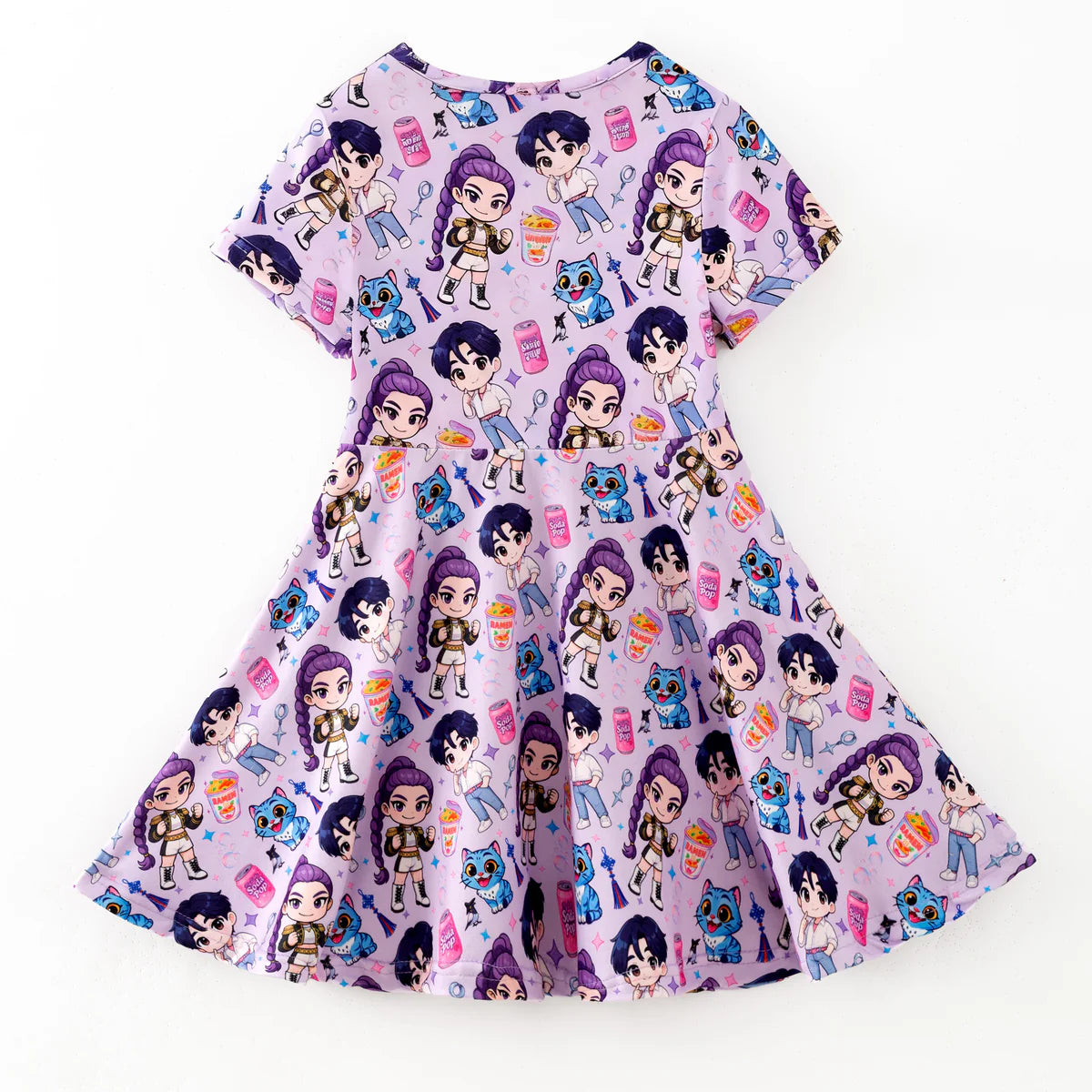 Character Print Twirl Dress | Preorder