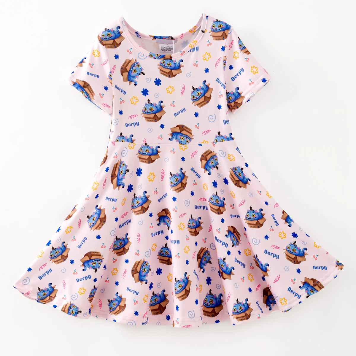Character Print Twirl Dress | Preorder