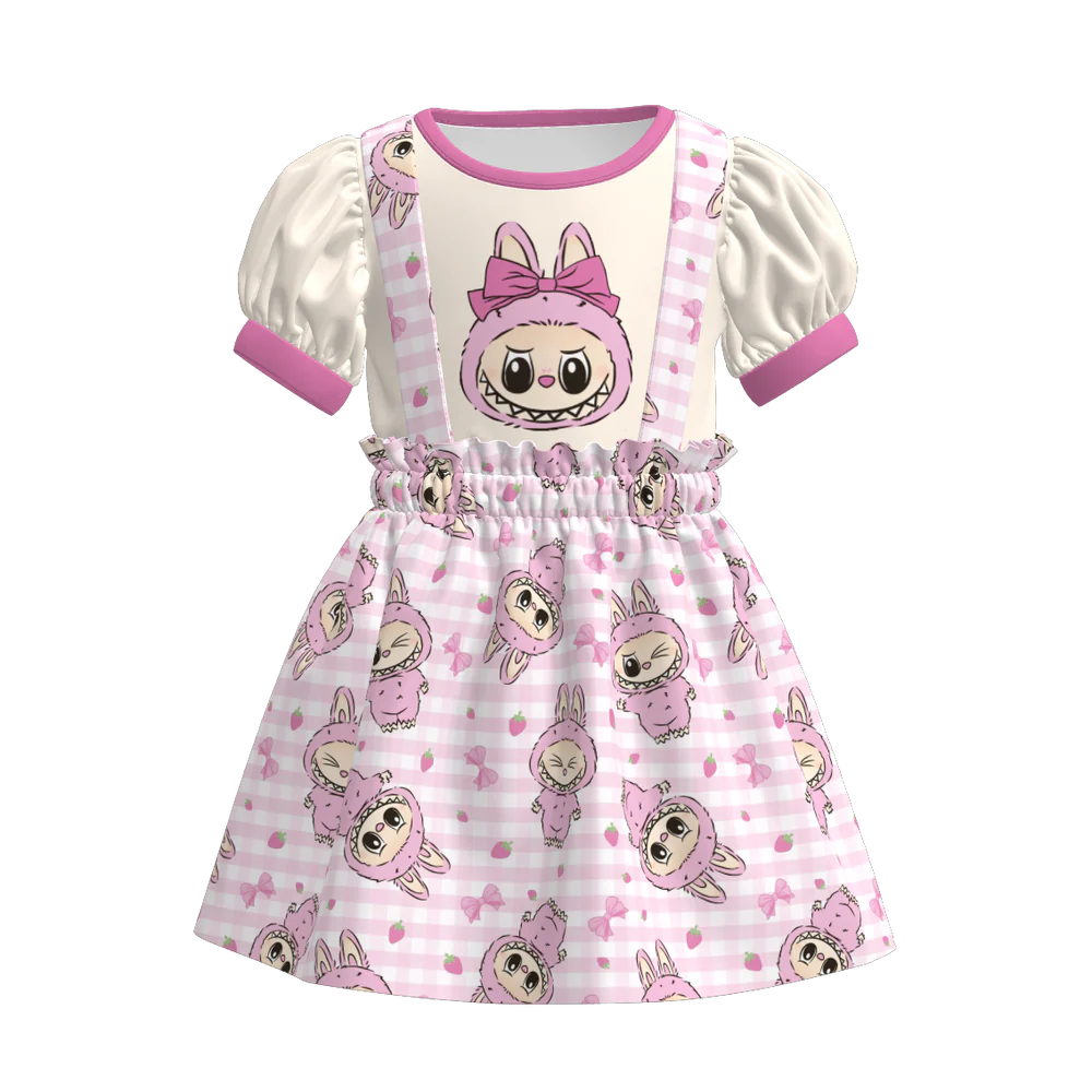 Character Print Strap Dress | Preorder