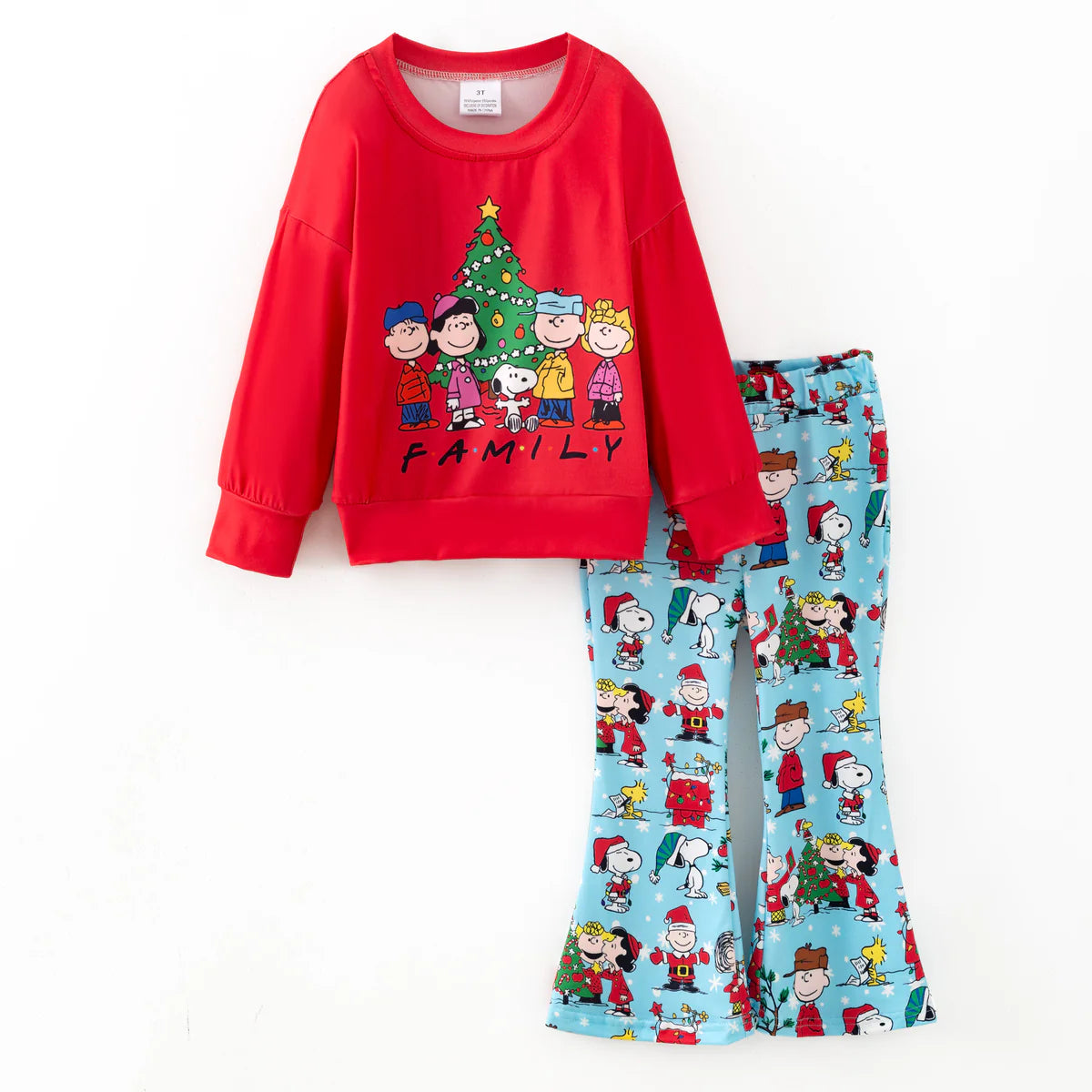 Christmas Themed Flared Pant Set | Preorder