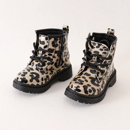Leopard Lace Up Bootie | Pre Order