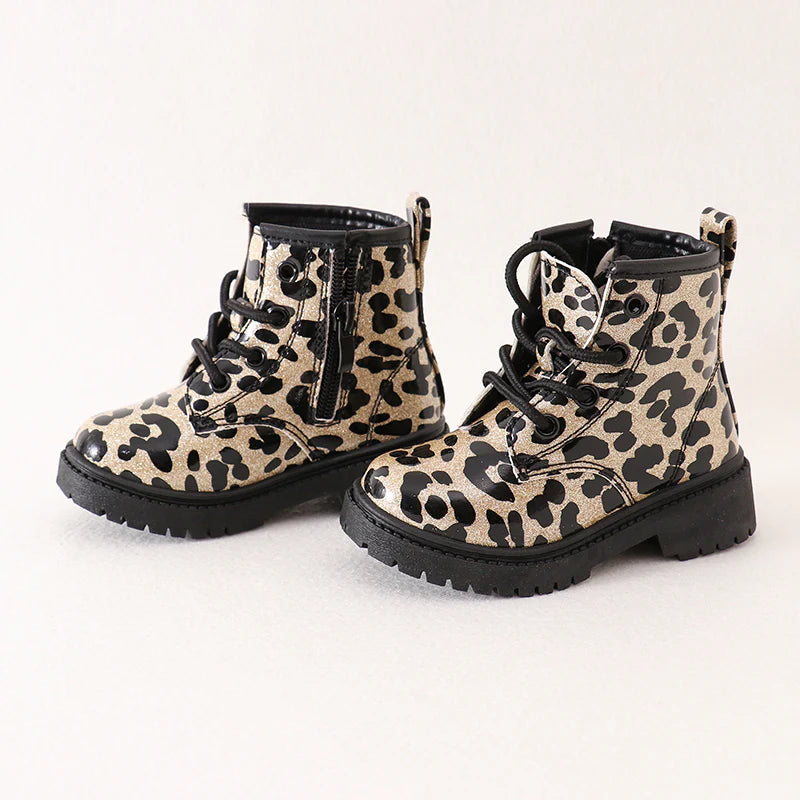 Leopard Lace Up Bootie | Pre Order