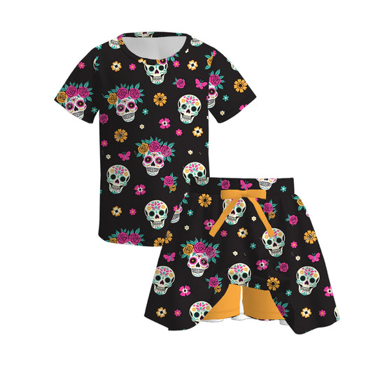 Sugar Skull Skort Set  | Preorder