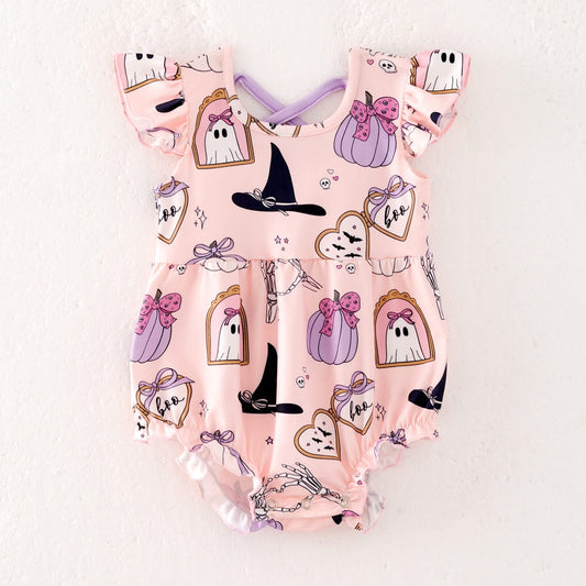 Pumpkins, Witches & Ghosts Romper | Preorder