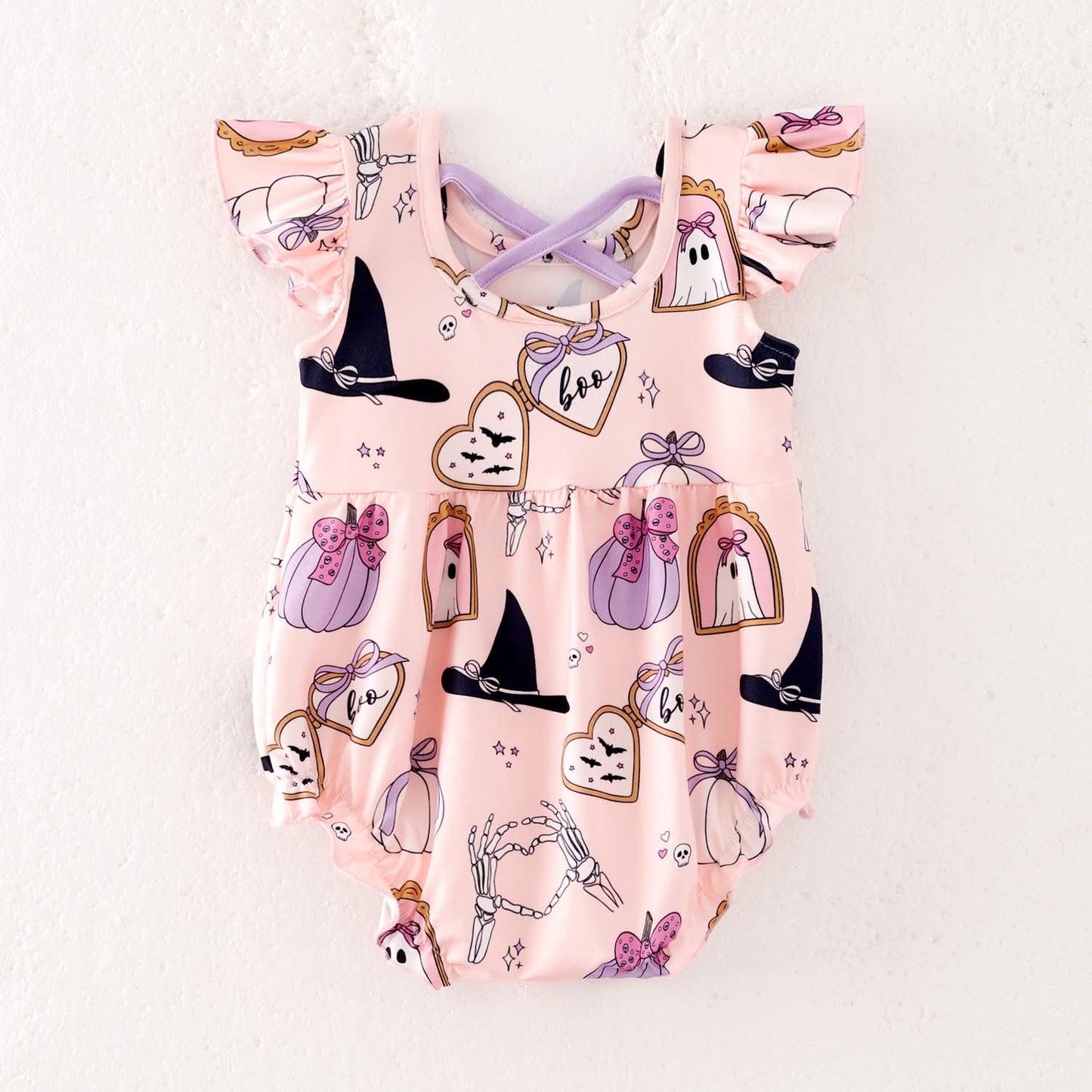 Pumpkins, Witches & Ghosts Romper | Preorder