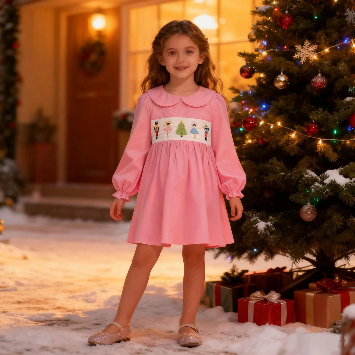 Christmas Smocked Dress | Preorder