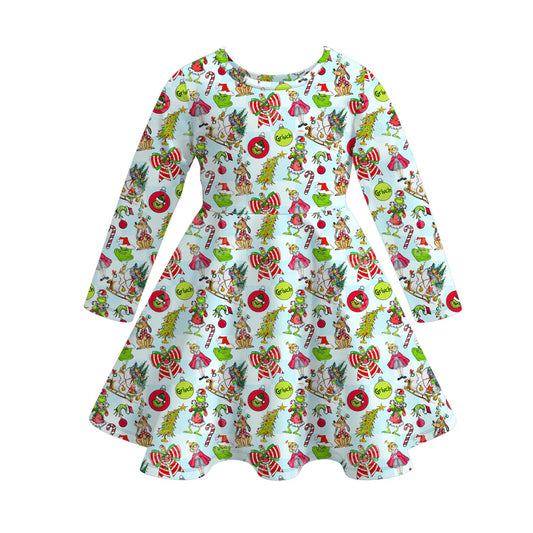 Christmas Character Twirl Dress  | Preorder