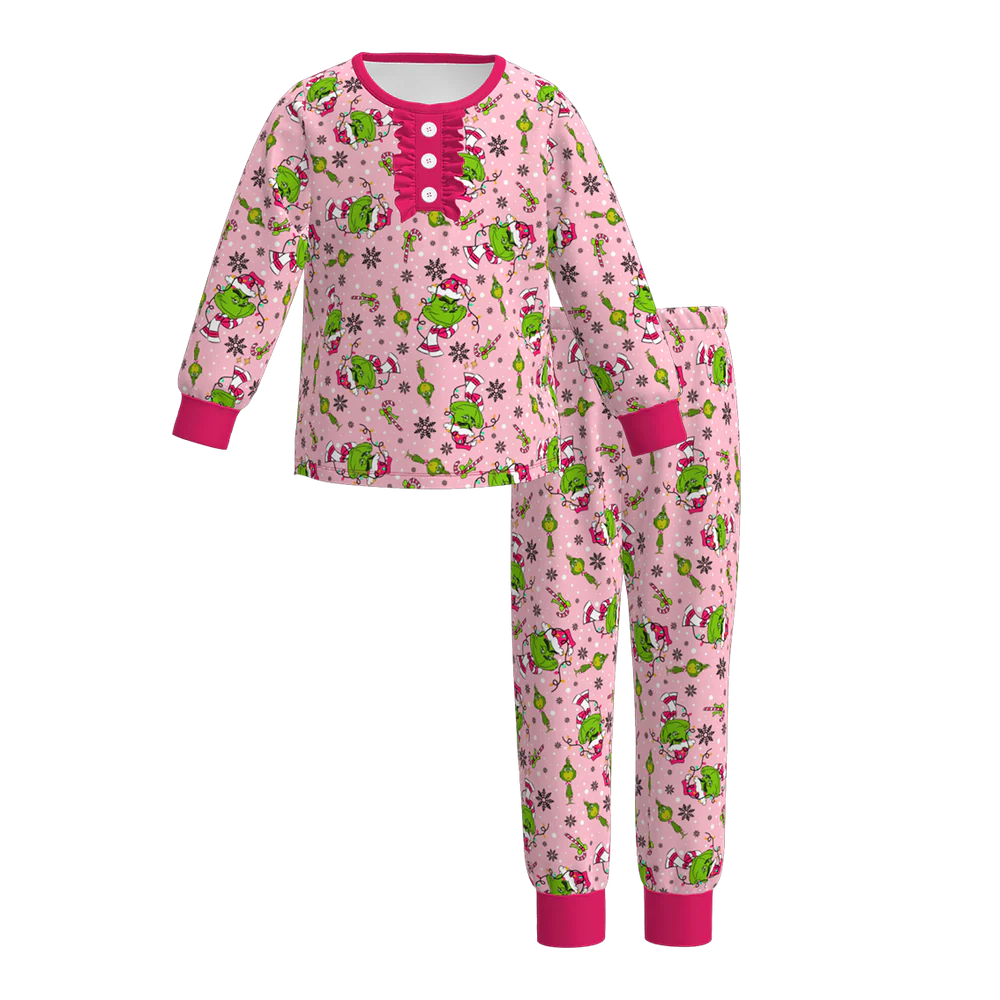 Grinch Themed Christmas PJS