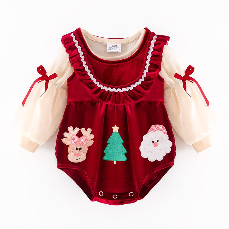 The Magic Applique Christmas Romper | Preorder