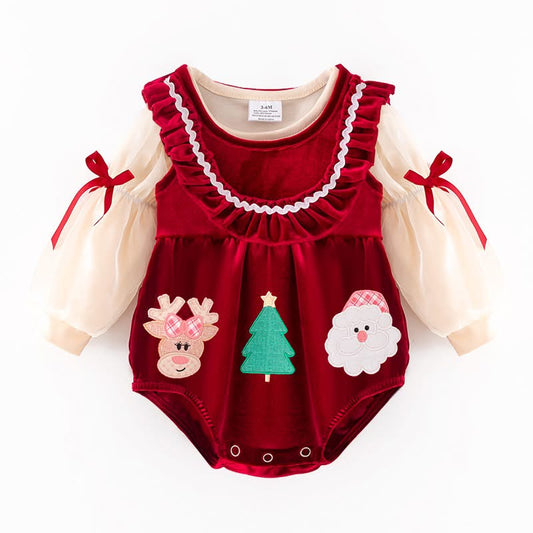 The Magic Applique Christmas Romper | Preorder