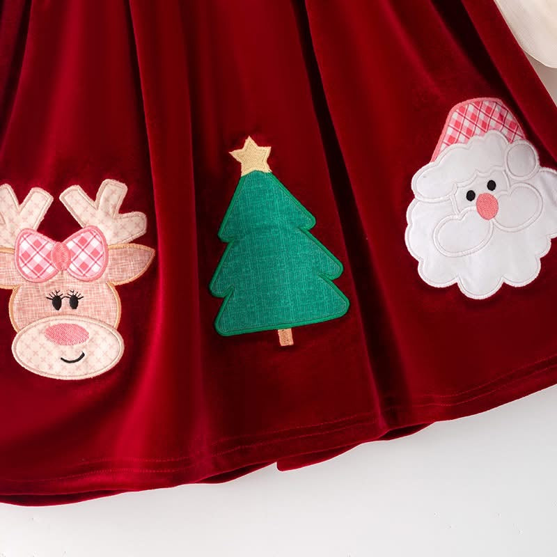 The Magic Applique Christmas Dress| Preorder