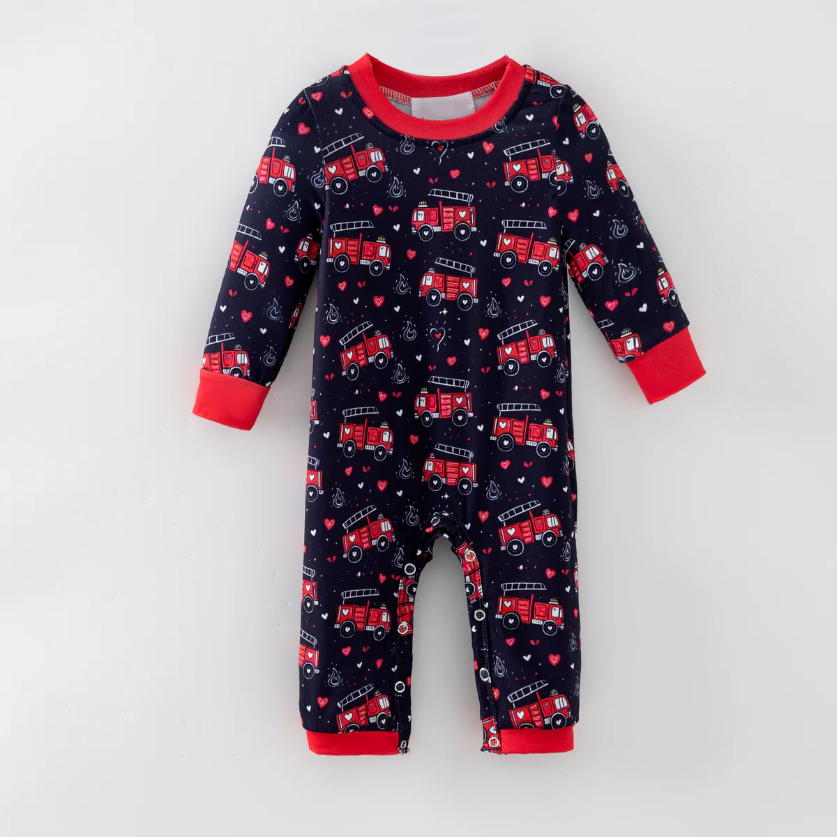 Love Day Fire Truck Romper | Preorder