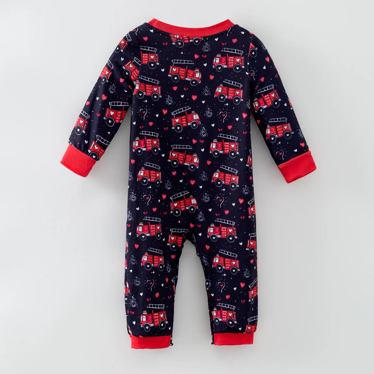 Love Day Fire Truck Romper | Preorder