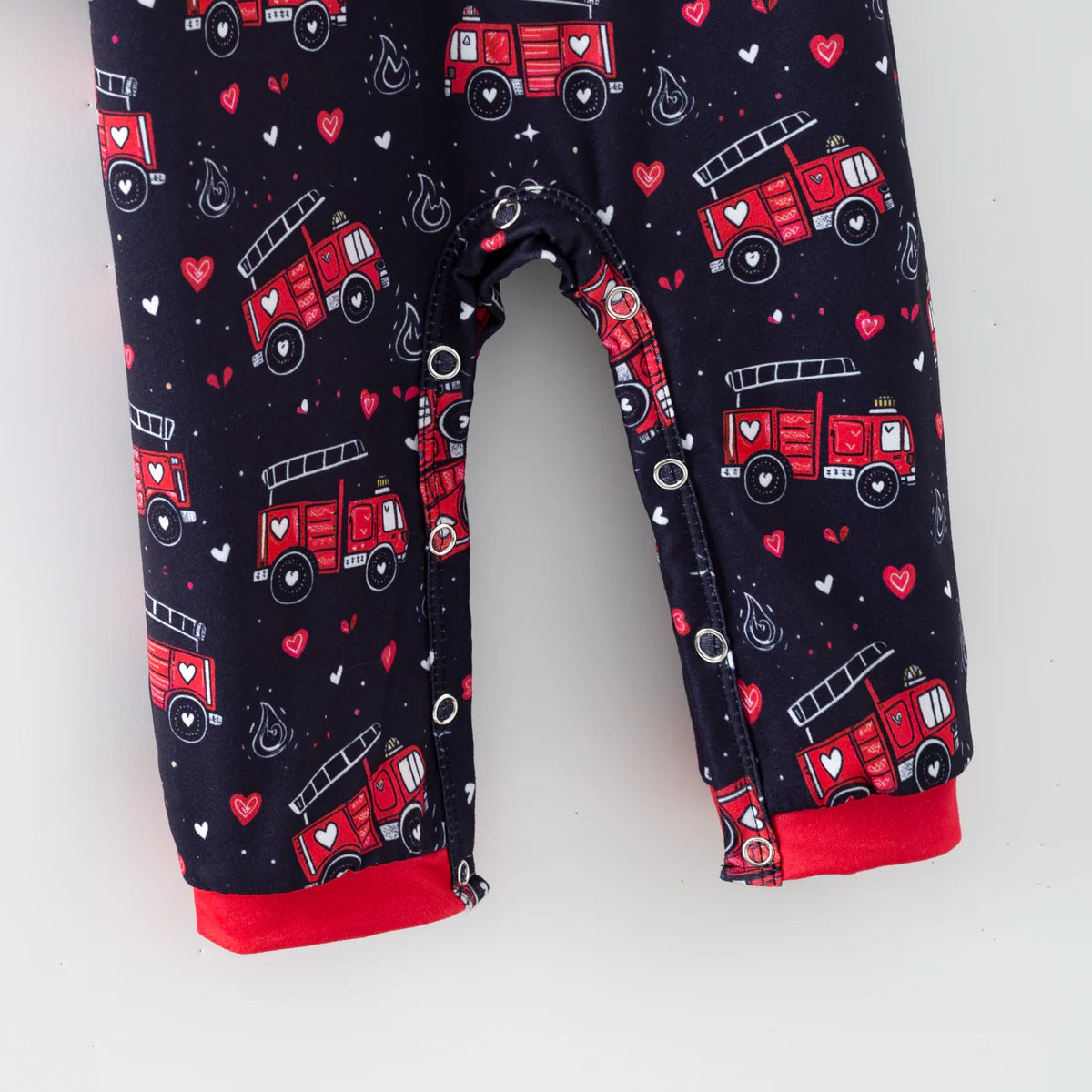 Love Day Fire Truck Romper | Preorder