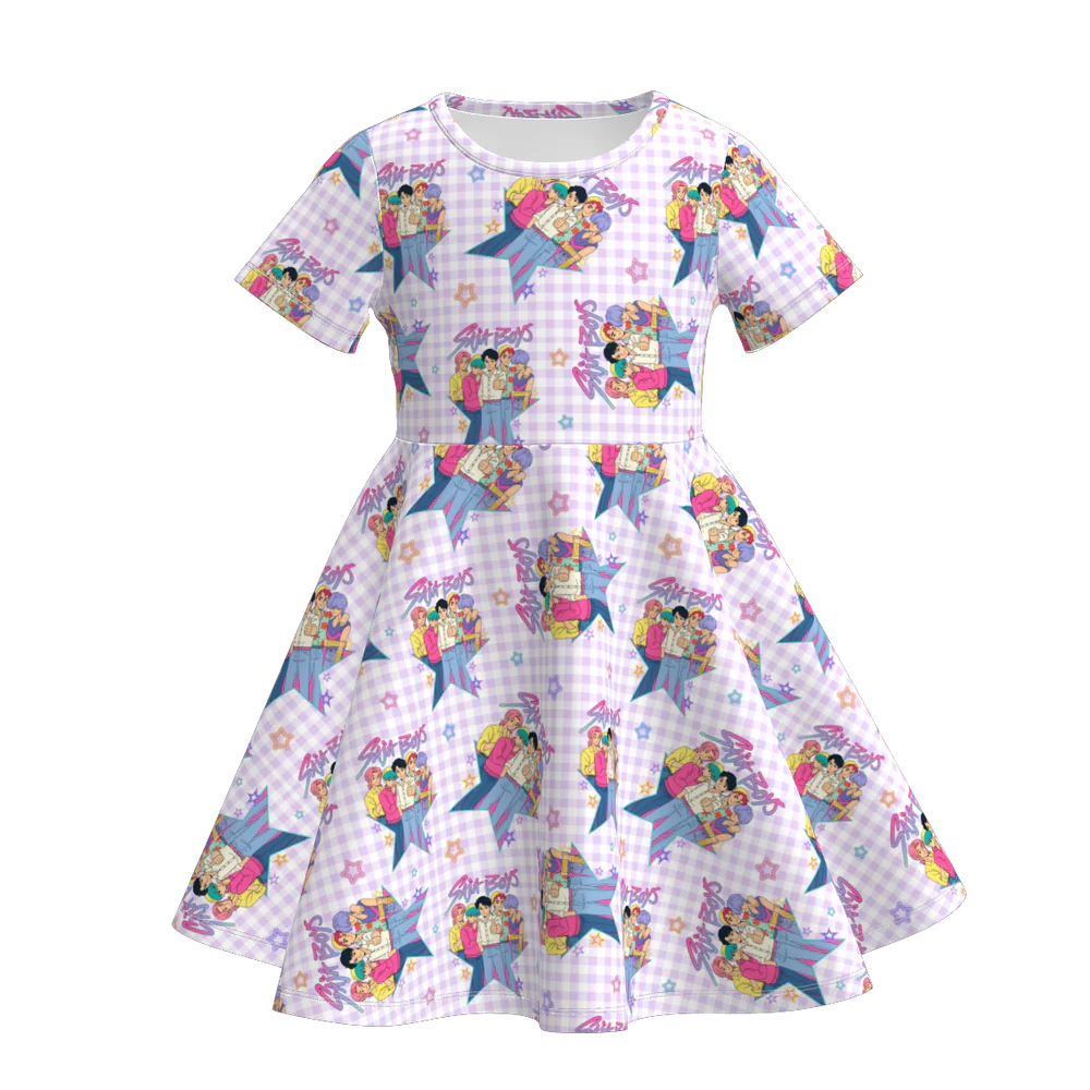 Movie Character Print Twirl Dress| PreOrder