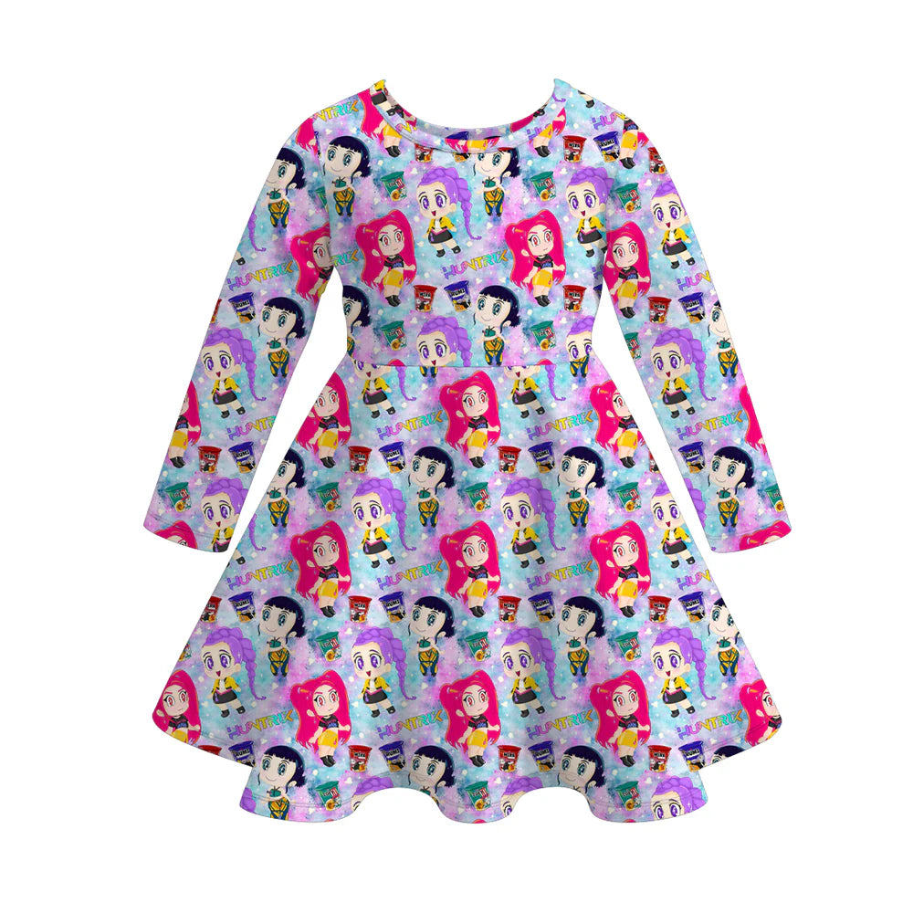Movie Character Long Twirl Dress  | PreOrder