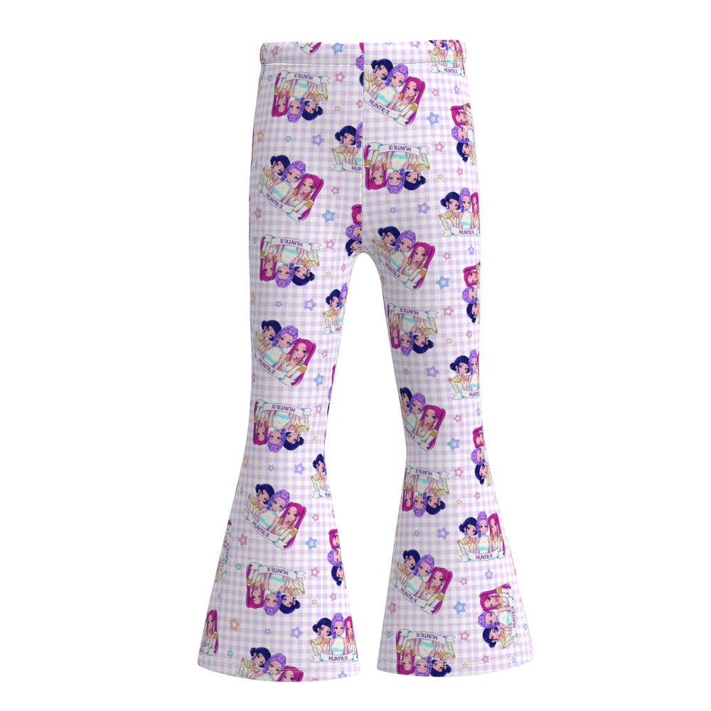 Flared Character Print Pants  | PreOrder