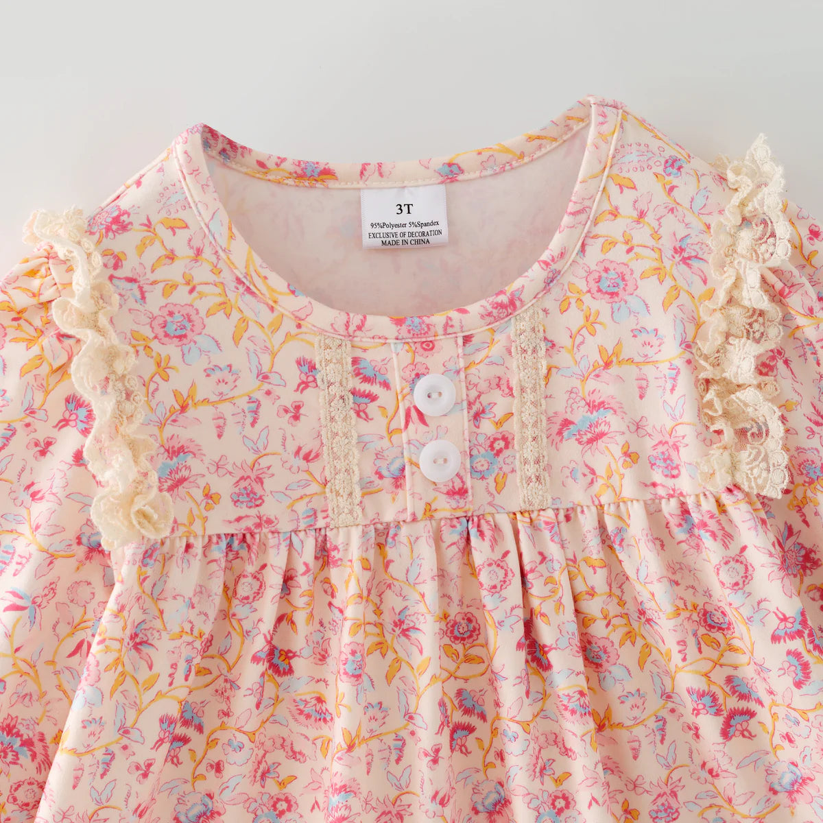 FALL BOW APPLIQUE DRESS  | PREORDER