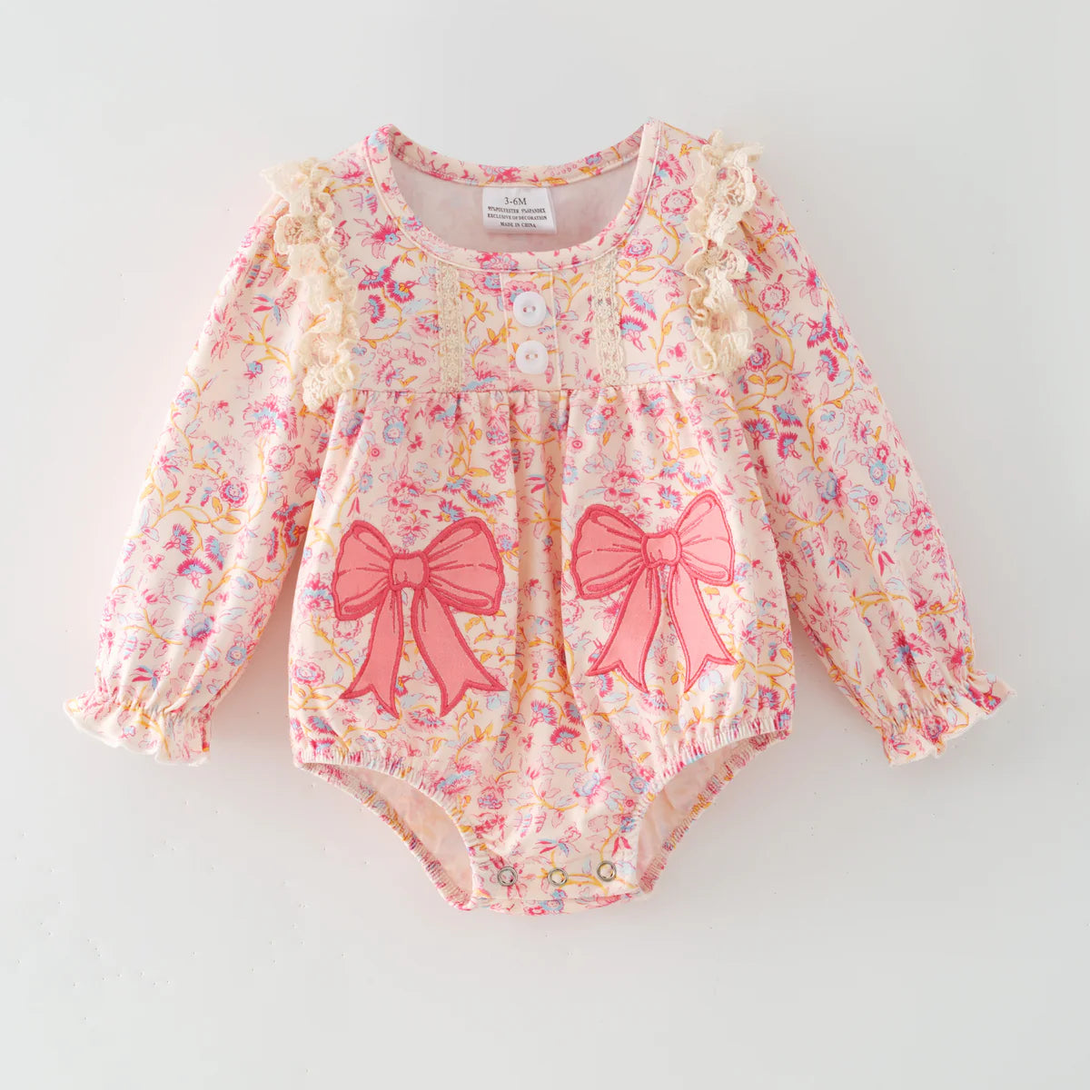 FALL BOW APPLIQUE ROMPER | PREORDER
