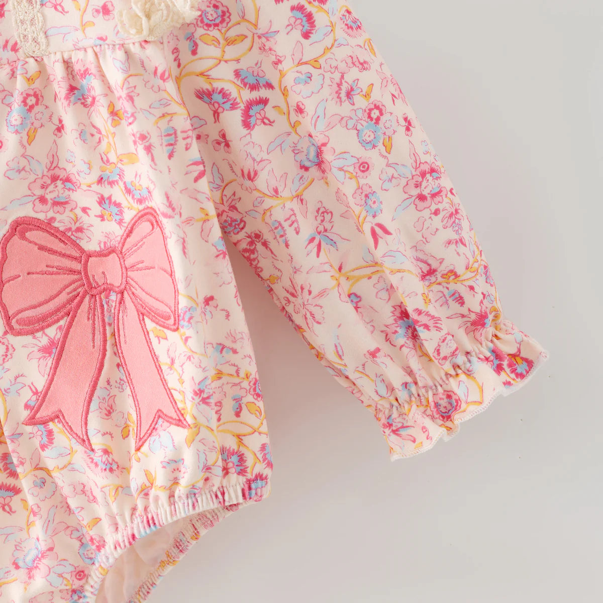 FALL BOW APPLIQUE ROMPER | PREORDER