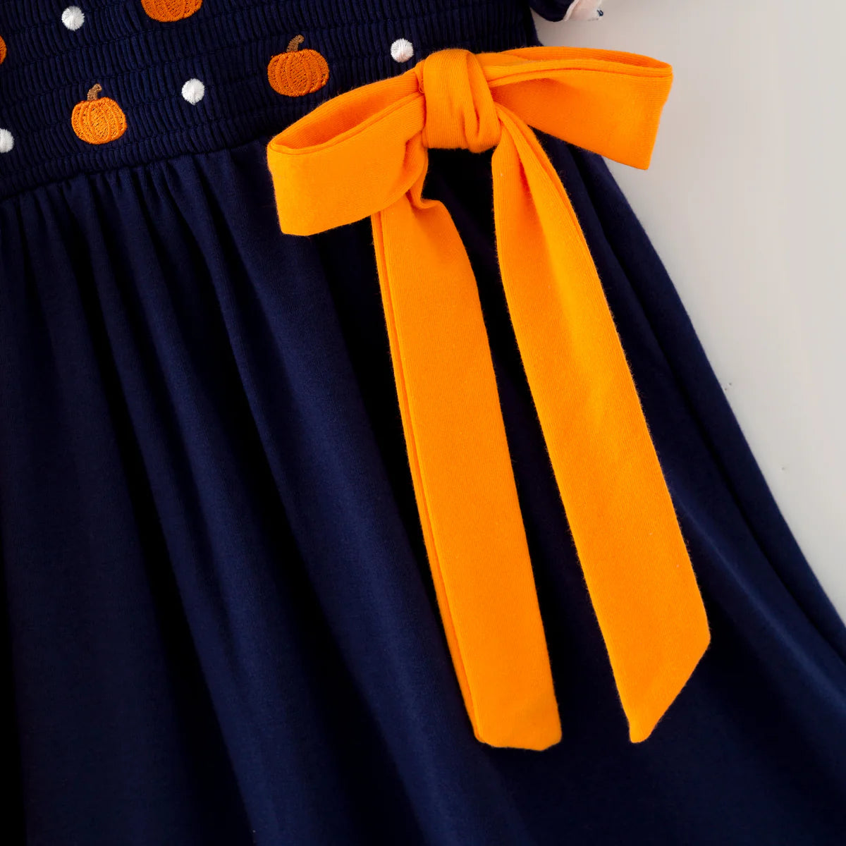 PUMPKIN SMOCKED DRESS  | PREORDER