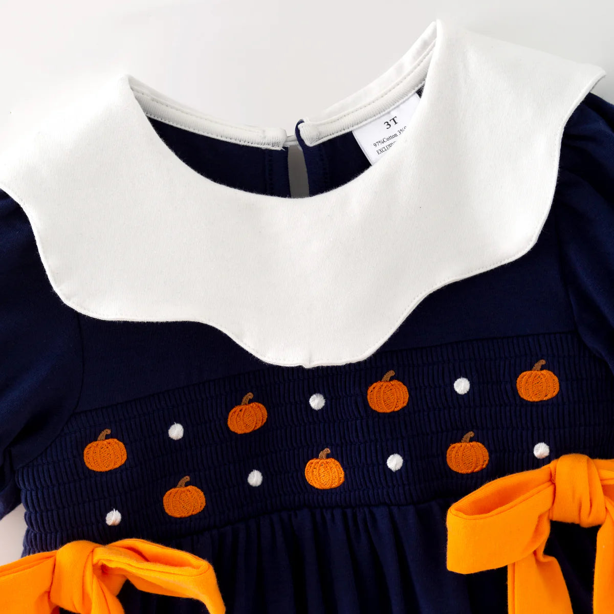 PUMPKIN SMOCKED DRESS  | PREORDER
