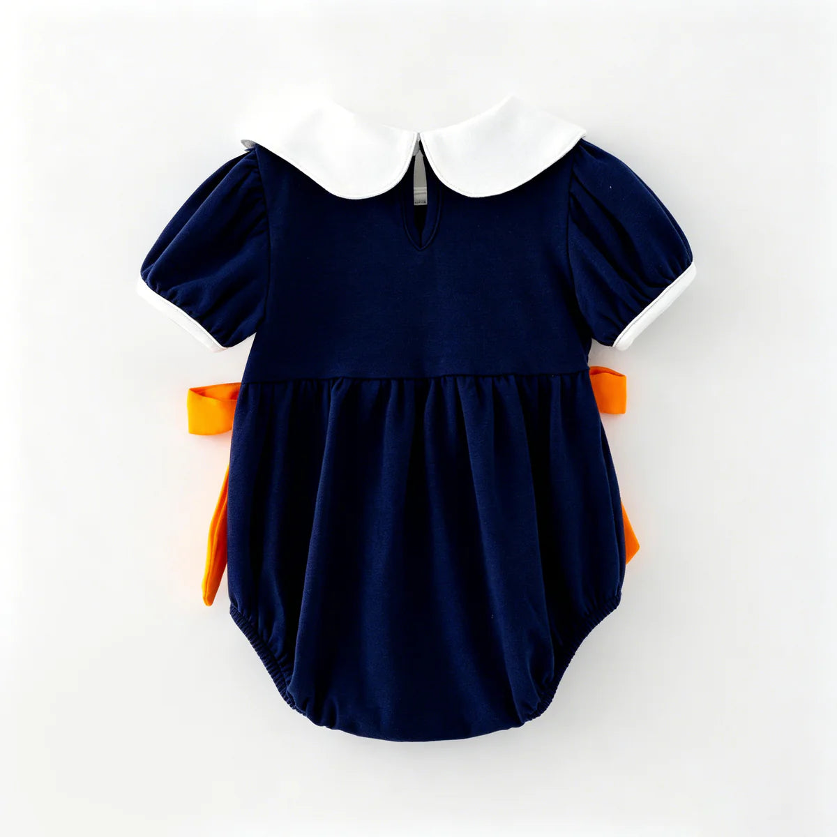 PUMPKIN SMOCKED ROMPER | PREORDER