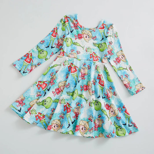 Mr. Grinch and Cindy Lou-Who Twirl Dress | Preorder